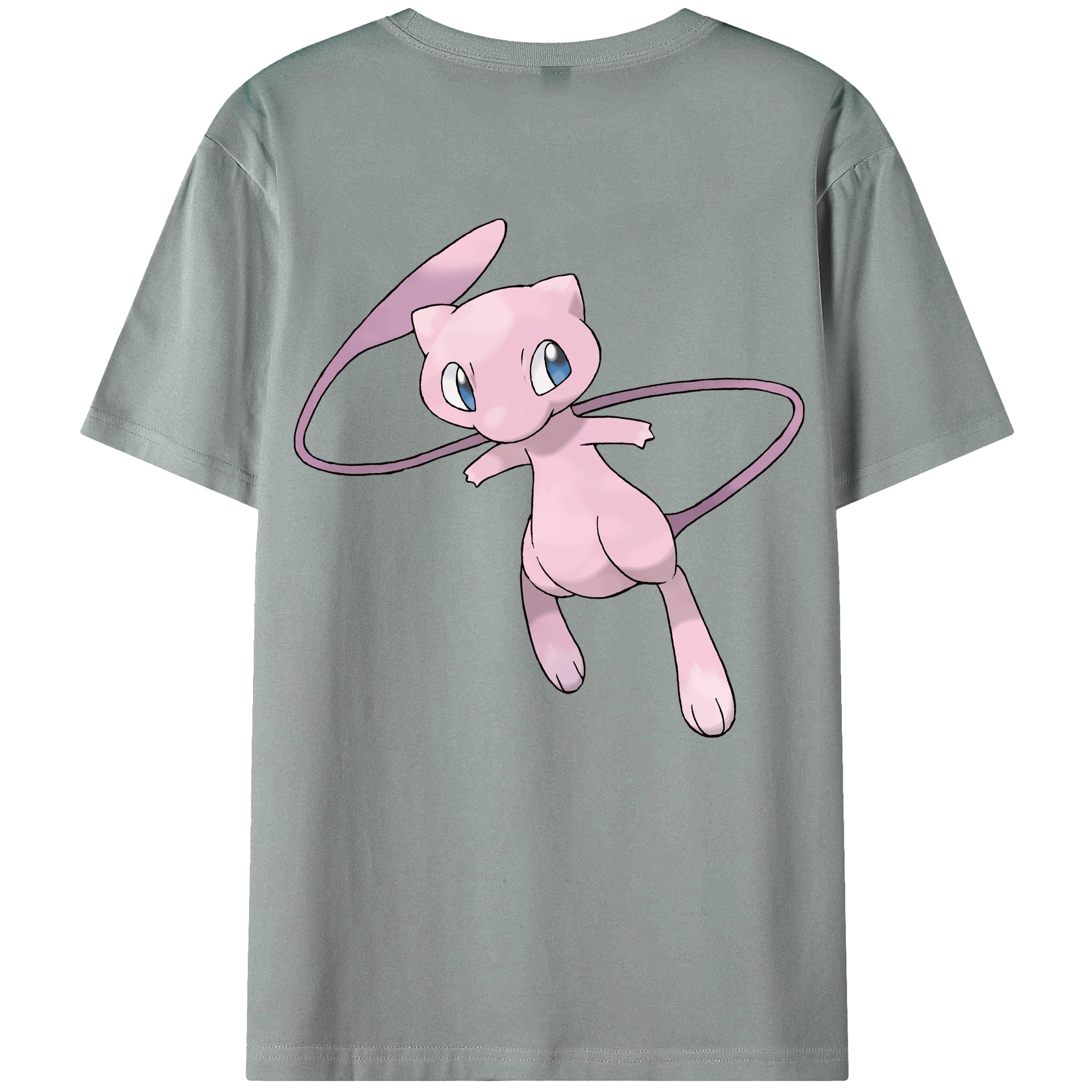 （画像用） ポケットモンスター Pokémon 綿100％ メンズ半袖Tシャツ（バックプリント） 通気性